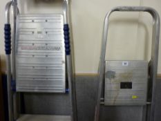 Abru metal stepladder and one other