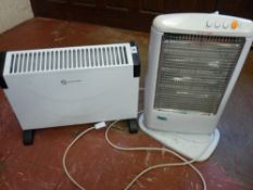 Two portable electric heaters E/T