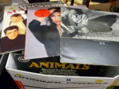 Quantity of LP records comprising The Animals, Jennifer Rush, Madness, David Essex etc