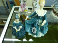 Two Royal Doulton figurines 'Janine' HN2461 and 'Cherie' HN2341