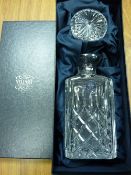 Fine boxed Stewart crystal whisky decanter