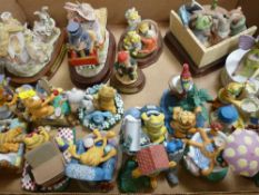 Large quantity of sundry figurines in a box