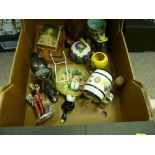 Box of china ornaments and other collectables