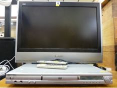 Panasonic Viera LCD TV and an Inventive DVD player E/T