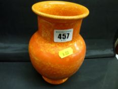 Pilkingtons Royal Lancastrian vase in mottled orange