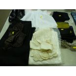 Selection of vintage clothing and baby items etc