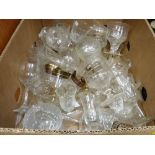 Box of mixed drinking glassware