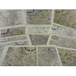 Maps (Lots 78 to 82 all unframed) - THIRTEEN MAPS OF THE COUNTIES OF WALES (four coloured and