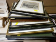 Large parcel of local scene etchings, many of Conwy