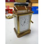 A Matthew Norman brass carriage clock