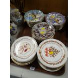 Collection of various collector's plates including Spode Christmas plates, Royal Doulton Teddy Bears