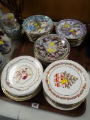 Collection of various collector's plates including Spode Christmas plates, Royal Doulton Teddy Bears