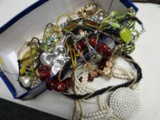 A parcel of mixed costume jewellery