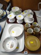Denby stoneware coffee cans, Portmeirion 'Strawberries' breakfast cup & saucer, Villeroy & Boch