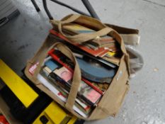 Shopping bag containing various vintage Royal Shakespeare theatre programmes, guides & maps, two