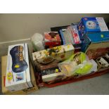 A crate of various electrical items including shavers, massagers, kitchen equipment etc E/T