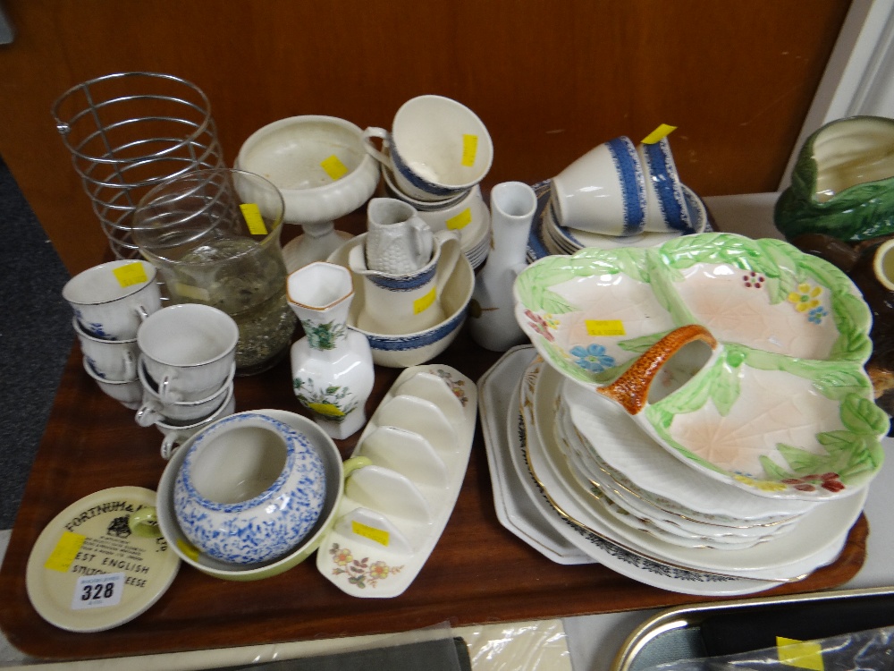 Tray of various china including plates, Burleighware, Sandon pattern teaware etc - Image 2 of 3