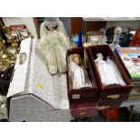 A collection of nine boxed & loose collector's dolls including Franklin Mint Heirloom Dolls