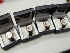 Four Barkers of Kensington automatic rose gent's wristwatches