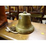 A brass ship's bell