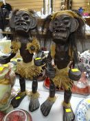 Two carved African tribal figures