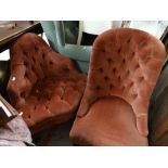 A Mill Brook Regency-style seat & another similar