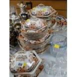 Parcel of vintage Stanley pottery 'Melba' pattern dinnerware