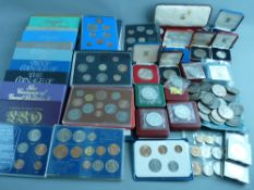 GB & UK COINS - proof sets, crowns and commemoratives including a Royal Mint 1953 Coronation set,