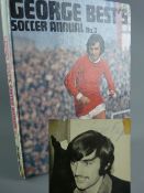 GEORGE BEST AUTOGRAPH along with a 'George Best Soccer Annual, No. 3', photographic image of the