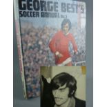 GEORGE BEST AUTOGRAPH along with a 'George Best Soccer Annual, No. 3', photographic image of the