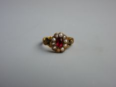 AN EIGHTEEN CARAT GOLD MEMORIAL RING, London 1851 'In Memory Of' to the shank exterior, the
