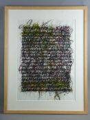 SARAH BETTS mixed media - abstract entitled 'Journal I', signed bottom left, featured in 'Artists of
