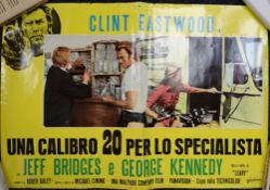 THUNDERBOLT AND LIGHTFOOT starring Clint Eastwood, Original Italian Photobustas cinema poster, 1974,