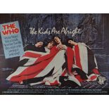 THE WHO / THE KIDS ARE ALRIGHT original 1979, Rock Films Ltd, UK Quad poster, 75 x 100cms, framed,