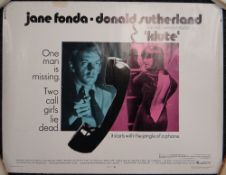 KLUTE starring Jane Fonda, 1971, Original US half-sheet cinema poster, rolled, 56 x 71cms Key Word