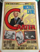 GET CARTER featuring Michael Caine, 1971, original Italian 2-sheet cinema poster, was folded now
