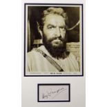 HUGH GRIFFITHS autograph in ink framed together with an original limited edition (59/372) Metro-