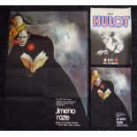 THE NAME OF THE ROSE two original Czech cinema inserts, 1986, rolled, slight edge wear, 82 x 58cms