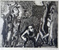 DEXTER DALWOOD rare artist's proof etching - entitled 'Triumph of Love', signed in pencil and