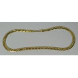 AN 18CT YELLOW GOLD CURB NECKLACE Turkish, marked 750, 23.6gms