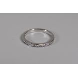 DIAMOND SET PLATINUM WEDDING BAND