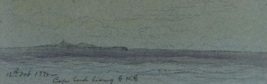 JAMES HARRIS JR pencil on paper - preliminary marine drawing, indistinctly titled, dated 12th