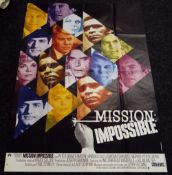 MISSION IMPOSSIBLE starring Peter Graves, original French poster for the television series, 1973,