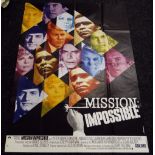 MISSION IMPOSSIBLE starring Peter Graves, original French poster for the television series, 1973,