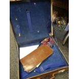 Leather case containing Masonic regalia