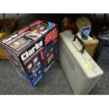 A Clarke car jump start kit & part cased socket set