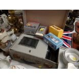 A vintage cased Prinz slide projector & related items