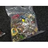 A large parcel of costume jewellery, bangles, necklaces etc