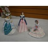 Three boxed Royal Doulton figures, 'Linda' - HN3374, 'Maxine' - HN3199 & 'Daydreams' - HN1731