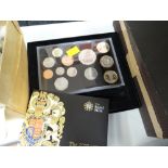 A cased proof set of 2009 UK proof coin set including the Kew Gardens 50 pence piece